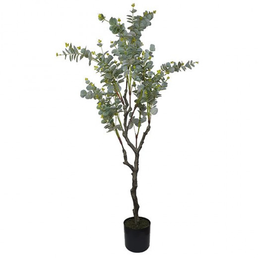 Nova home eucalyptus artificial plant, green color, 148 cm