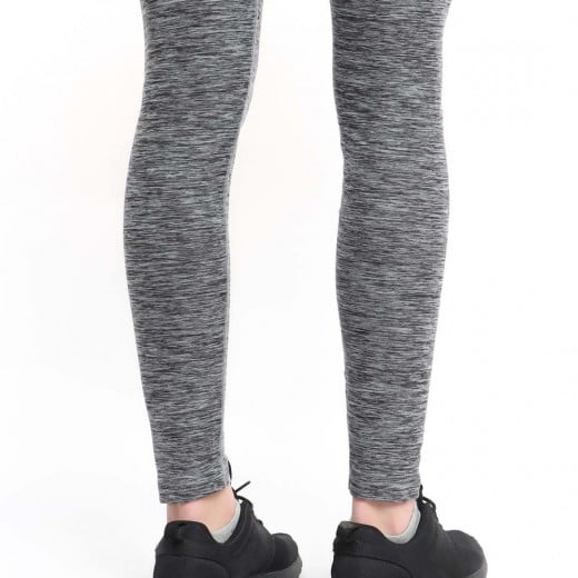 RB Women's High-Waist Leggings, Small Size, Grey Color