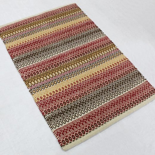 Nova home cirrus woven rug, cotton, brown color, 120*180 cm