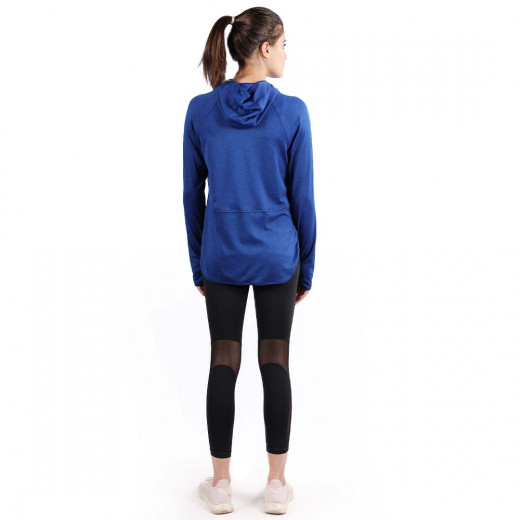 RB Women's Short Running Hoodie, Large Size, Royal Blue Color