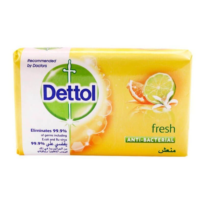 Dettol Fresh Anti-Bacterial Bathing Soap Bar for Effective Germ Protection, 165g | Home | Bathroom Fixtures | Hands Wash & Soaps