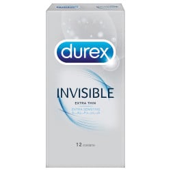 Durex Invisible Condom, 12 Pieces