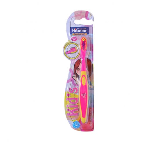 Higeen Tooth Brush For Kids, Pink Color