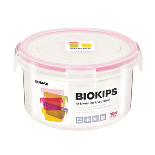Komax Biokips Round Food Storage Container, 920 ml