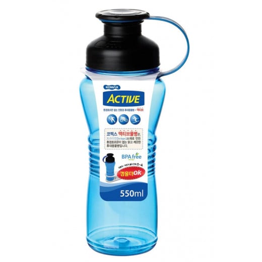 Komax Active Water Bottle, Blue Color, 550 Ml