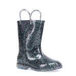 Western Chief Kids Glitter Rain Boots, Multi Color, Size 20