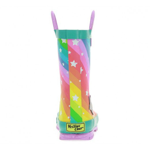 Western Chief Kids Superstar Rain Boot, Teal Color, Size 23