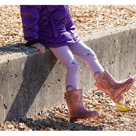 حذاء للأطفال، باللون الذهبي وردي ، مقاس 32 من ويسترن شيف
