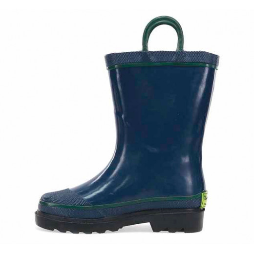 Western Chief Kids Firechief Rain Boot, Navy Color, Size 23