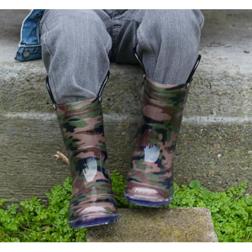 حذاء للمطر للأطفال باللون الأخضر، مقاس 31 من ويسترن شيف