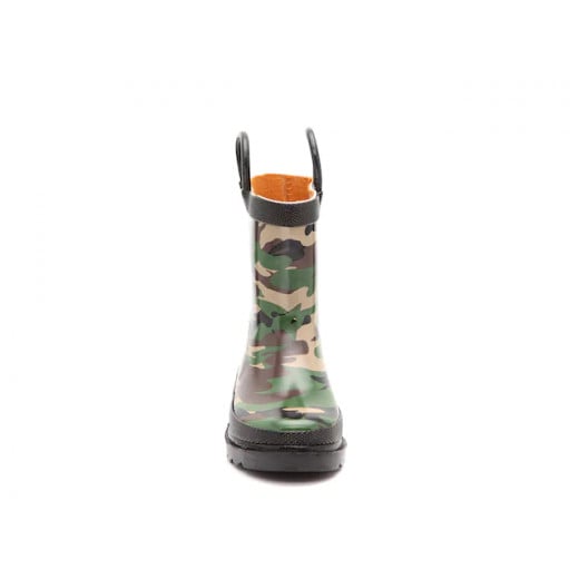 Western Chief Camo Rain Boots, Green Color, Size 27