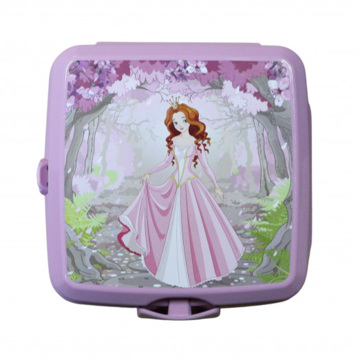 صندوق غذاء بتصميم الأميرات باللون الزهري من هوبي لايف,