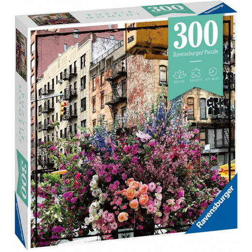 لعبة الأحجية بتصميم زهور نيويورك, 300 قطعة من رافنسبرغر