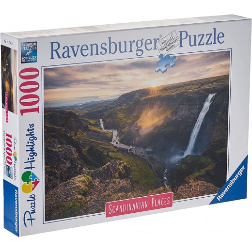 Ravensburger Puzzle Scandinavian Places Haifoss of Island,1000 Pieces