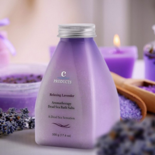 C-Products Relaxing Lavender Bath Salt, 500 Gram
