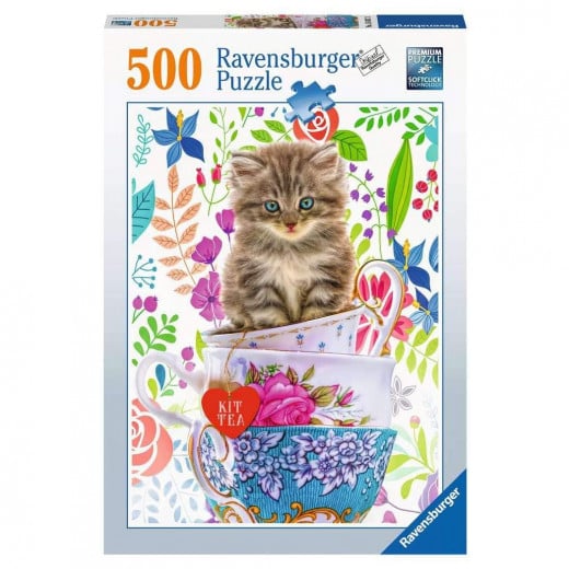 لعبة الأحجية بتصميم القطة بالفنجان, 500 قطعة  من رافنسبرغر