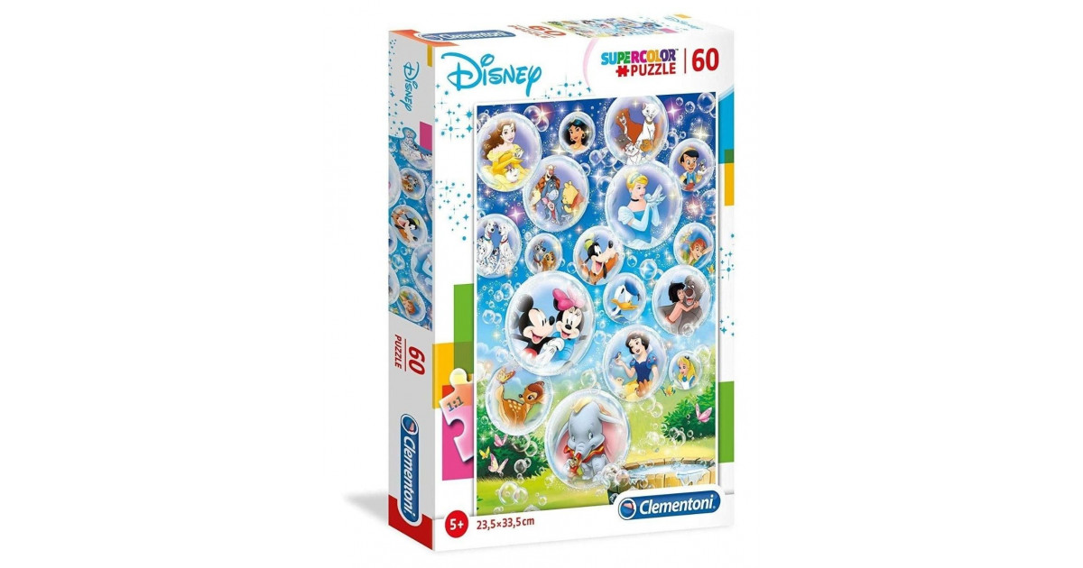 Clementoni Puzzle 60 Pieces, Disney Characters | Clementoni | | Jordan ...