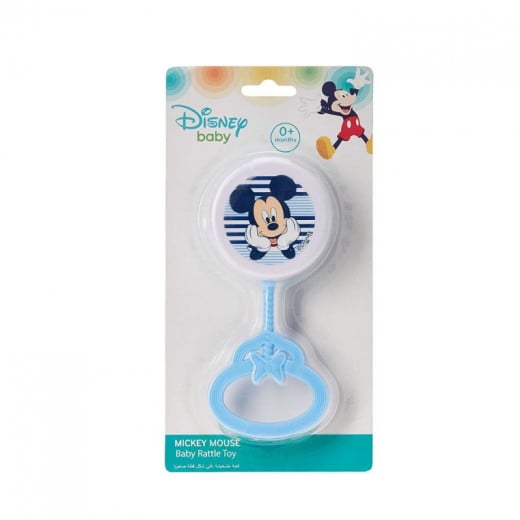 Disney Mickey Mouse Baby Rattle, Blue Color