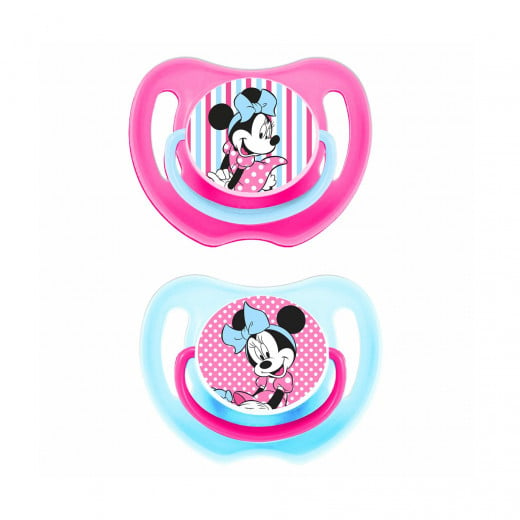Disney Minnie Mouse Baby Pacifier, Pack of 2, Pink Color