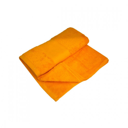 منشفة حمام قطنية, باللون البرتقالي, 70*140 سم