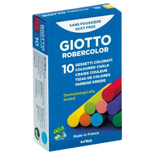 Giotto Robercolor Chalk, Assorted, Pack of 10