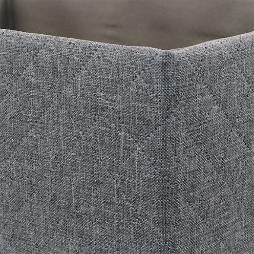 Weva hammer foldable textile storage basket, 38x26x25 cm, grey