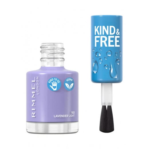 Rimmel London Kind and Free Clean Nail Polish, Purple Color 153, 8 Ml