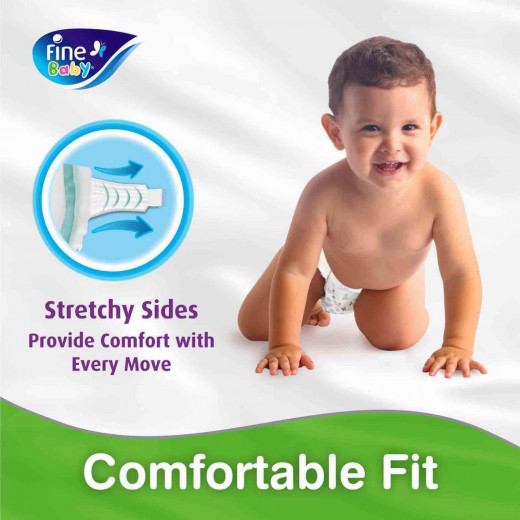 Fine Baby Diapers Mega Pack, Size 3, Medium 4–9 Kg, 84 Diapers