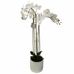 Nova Home Artificial Flower Arrangement, White Color, 100 CM