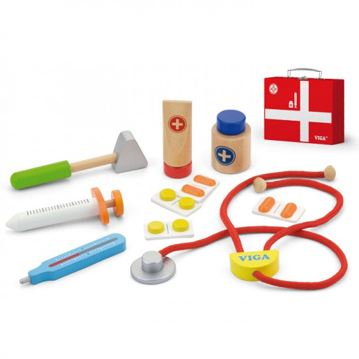 Viga Toys Medical Kit, 11 Pieces.