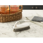Madame Coco Graque Cleaning Brush, White and Grey Color