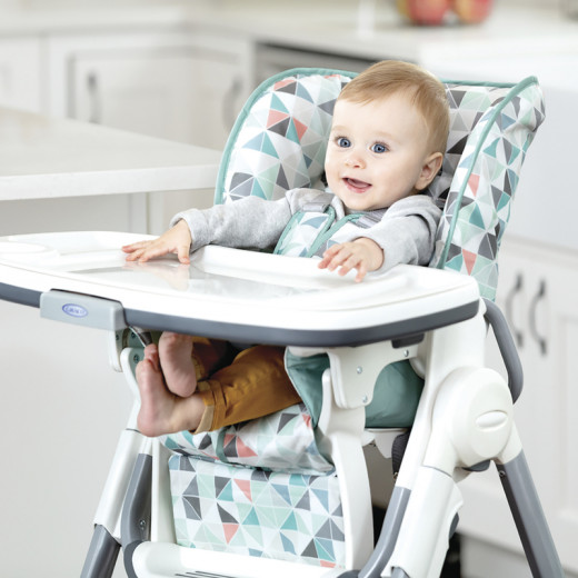 Graco swift fold high chair with table, rubix