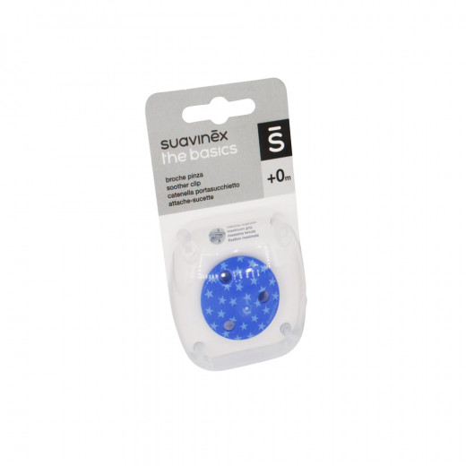 Suavinex Soother Clip the Basics, Blue Color