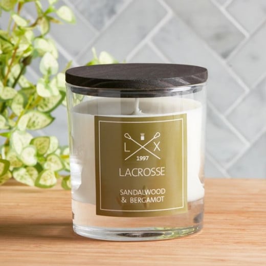 Ambientair Lacrosse Scented Candle, Sandalwood and Bergamot Scent, 200 Gram