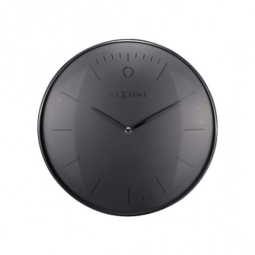 Nextime glamour wall clock, black color