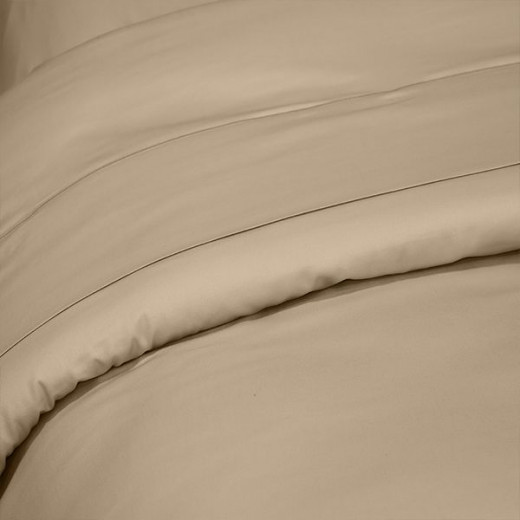 Fieldcrest plain duvet cover, cotton, canvas color, king size