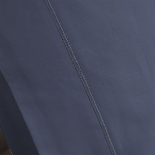 Fieldcrest plain fitted sheet set, cotton, navy blue color, king size, 3 pieces