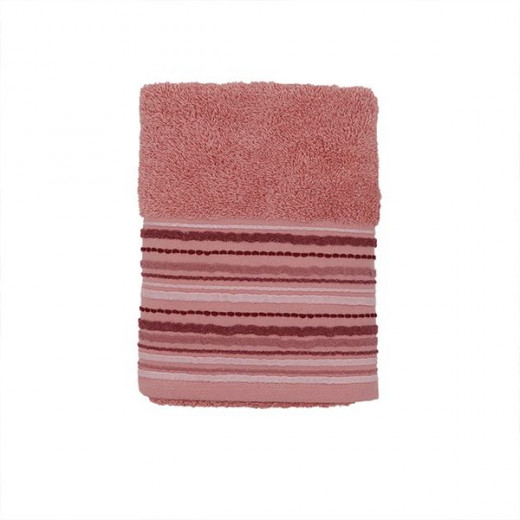 Nova home lena jacquard towel, pink color, 50x90 size