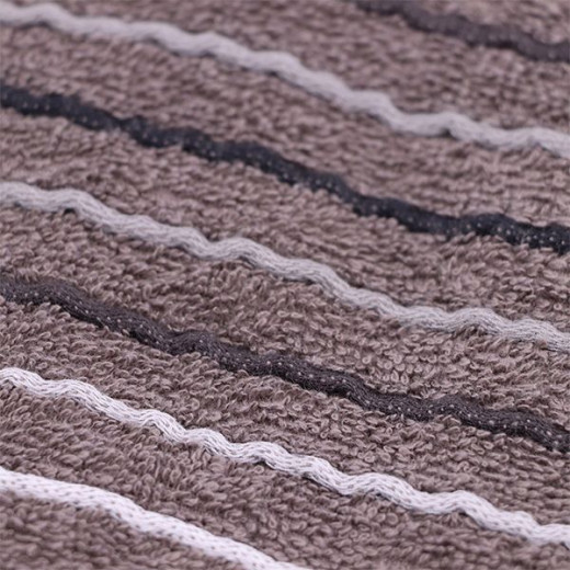 Nova home nestwell jacquard towel, dark grey, color, 70x140 size