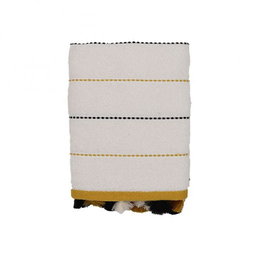 Nova home simone jacquard towel, ivory color color, 50x90 size