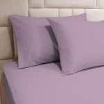 Fieldcrest plain pillowcase set, cotton, purple color, 2 pieces