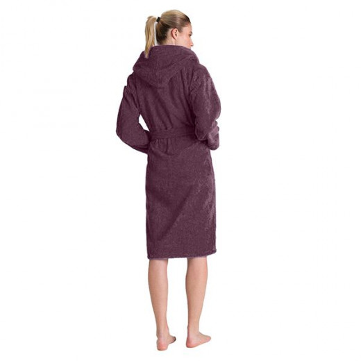 Cannon plain bathrobe, cotton, dark purple color