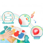 سجادة لعب للأطفال الرضع 3 في 1، مجموعة ألعاب مع جهاز تحكم, باللون الأخضر
