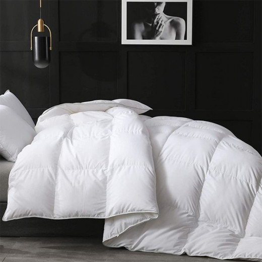 Nova home luxury goose down comforter 90%, size 260x220, white color