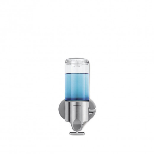 Simplehuman stainless steel shower soap dispenser single, silver color, 443 ml
