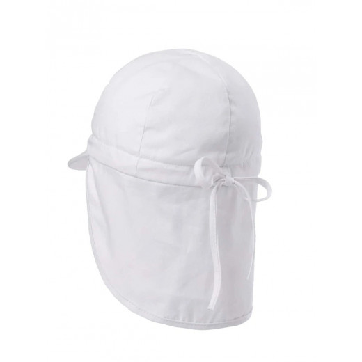 قبعة شمسية صلبة للأطفال, باللون الأبيض