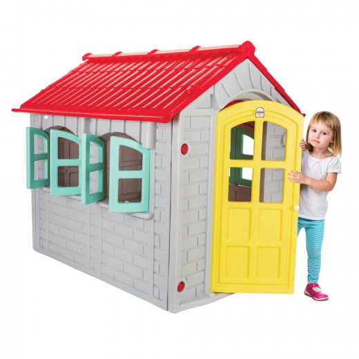 بيت اللعب للأطفال, باللون الرمادي, 133 × 157 × 148 سم من بيلسان