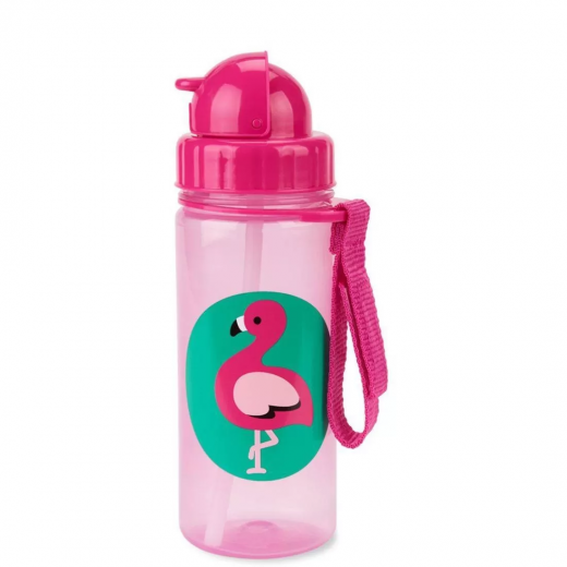 Skip Hop Zoo Straw Bottle - Flamingo