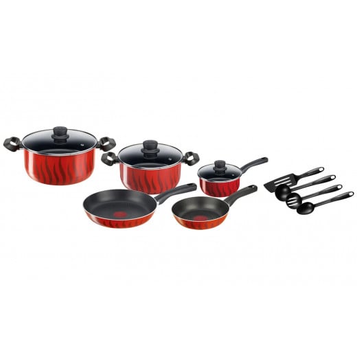 Tefal Tempo Flame Stewpots, Set Of 12 Pieces