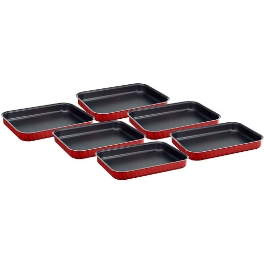 Tefal New Tempo Flame Oven Dishes, Set Of 6